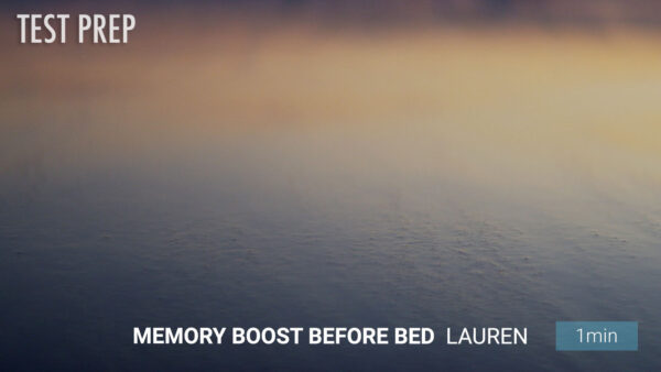 Memory Boost Before Bed
