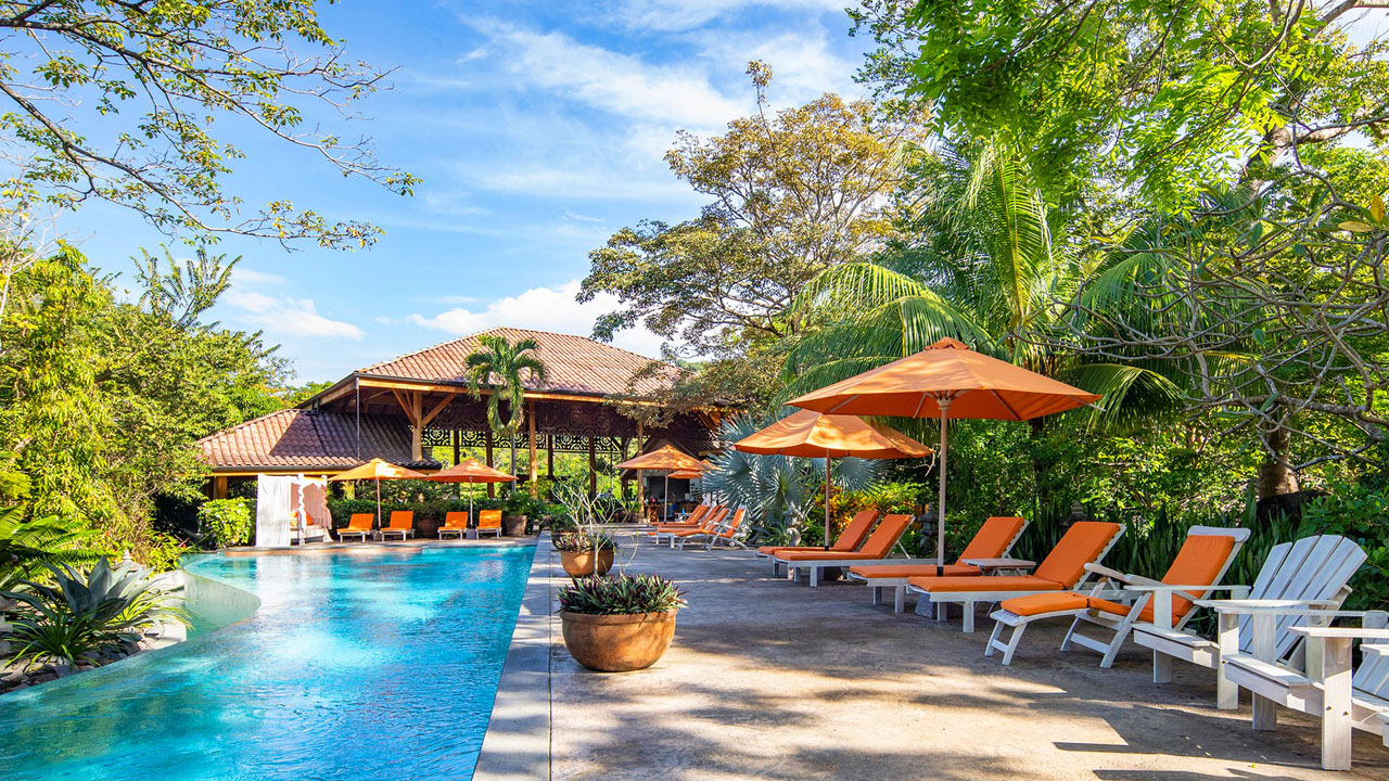 Poolside in Nosara