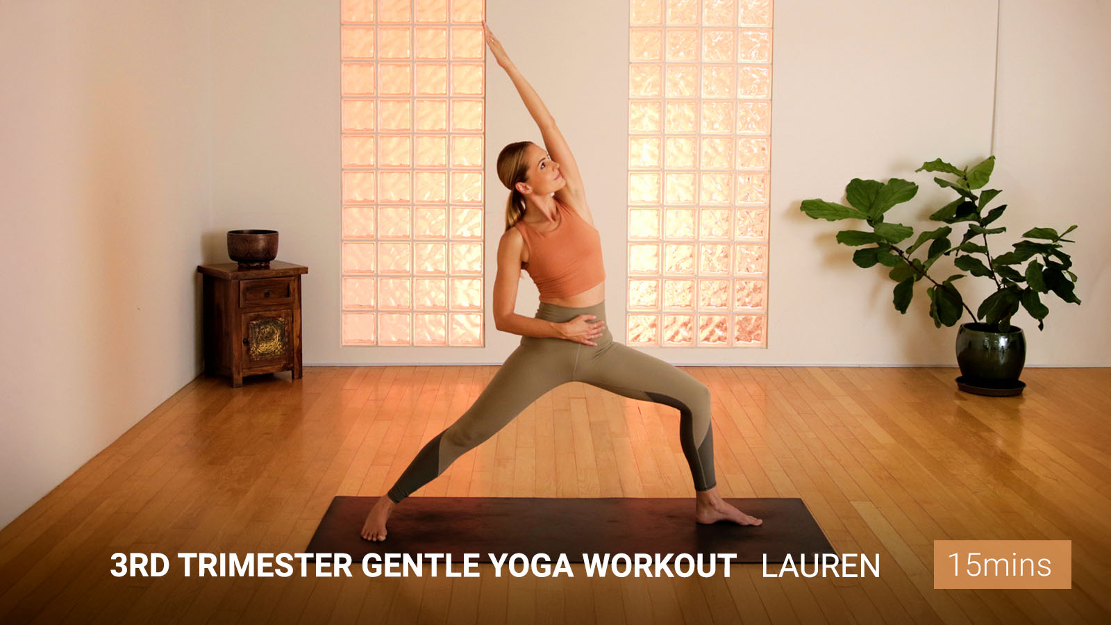 .3rd Trimester Gentle Yoga Workout .